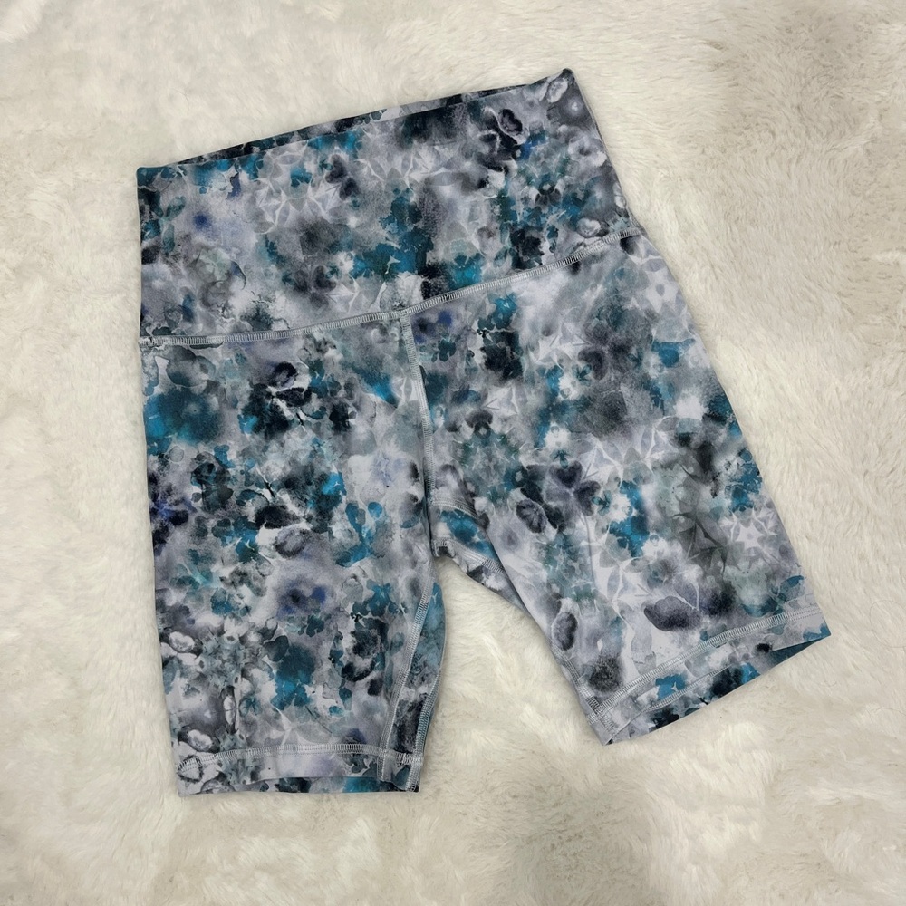 NWOT Lululemon Align High-Rise Biker Short 6” Kaleidofloral Multi Nulu Size 6 - Picture 5 of 12